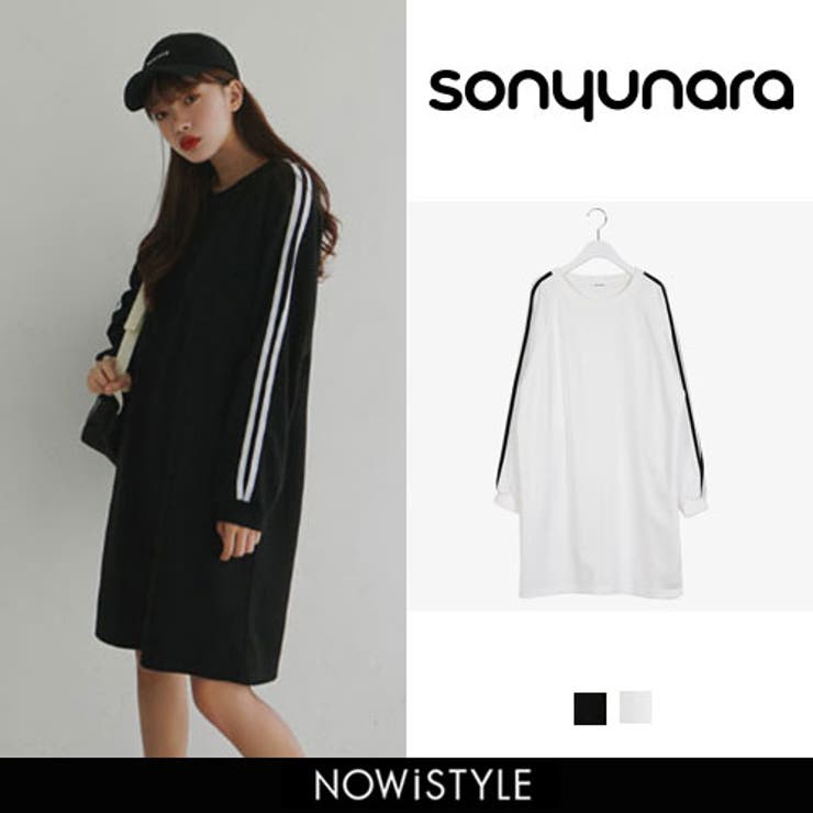 sonyunaraサイドラインワンピース 韓国 韓国ファッション