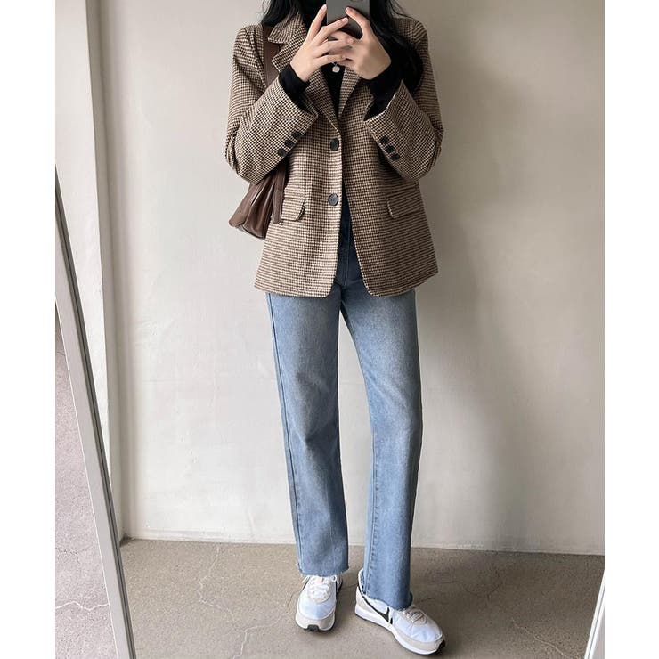 Sonyunara ソニョナラ ハウンドトゥース柄ジャケット 品番 Nwiw 3rd Spring サードスプリング のレディースファッション通販 Shoplist ショップリスト