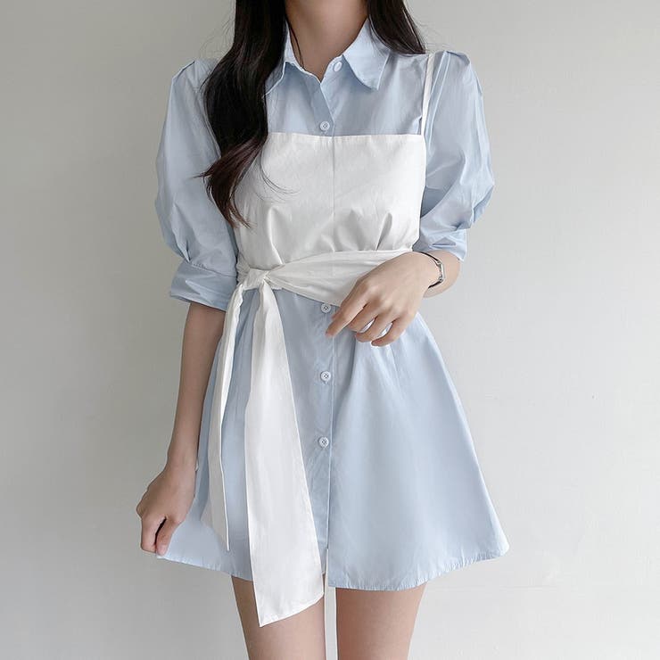 Sonyunara ソニョナラ リボンビスチェ シャツワンピース 品番 Nwiw 3rd Spring サードスプリング のレディースファッション通販 Shoplist ショップリスト