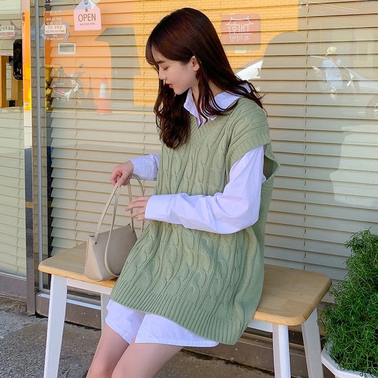 25SS｜一部店舗限定】WOMEN メッシュニットポロベスト ネオン