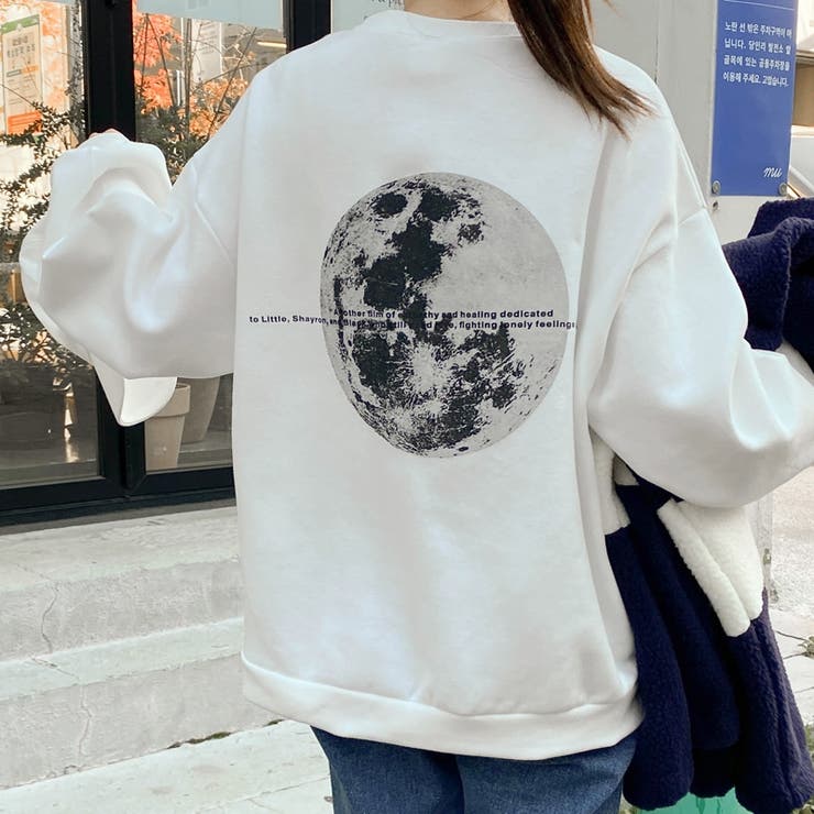 【フリー】アイボリーオートミール | SONYUNARA(ソニョナラ)ムーンライトトレーナー(起毛) | 3rd Spring