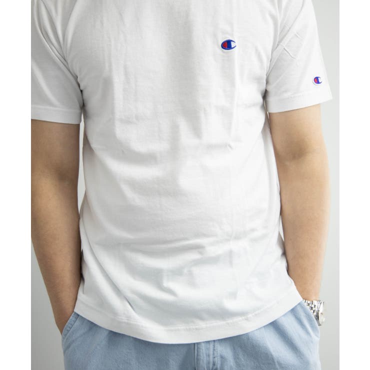 Champion C3-P300 ワンポイント クルーネック 半袖  Tシャツ[品番：NYLM0000286]｜Nylaus（ナイラス）のメンズファッション通販｜SHOPLIST（ショップリスト）