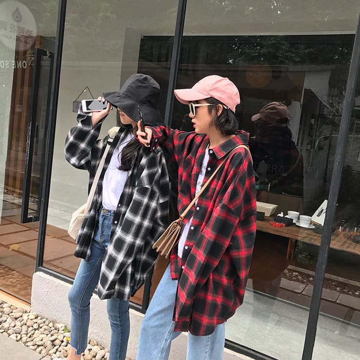 ボーイズフランネルシャツ チェック柄 シャツ[品番：XL000001643
