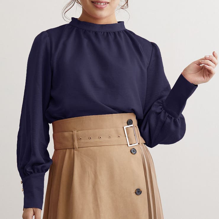 バルーンスリーブブラウス ぽわん袖 ボトルネック 品番 Xl Slender スレンダー のレディースファッション通販 Shoplist ショップリスト