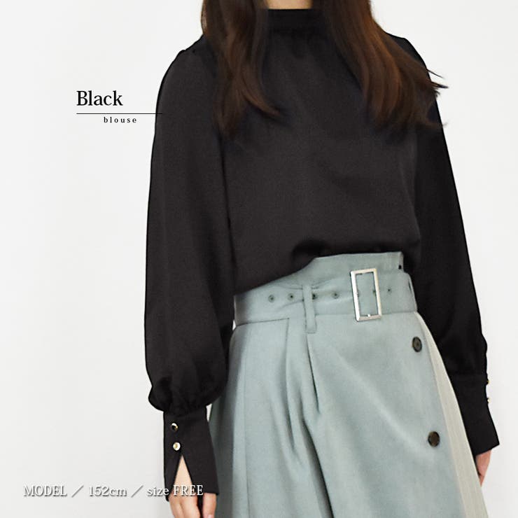 バルーンスリーブブラウス ぽわん袖 ボトルネック 品番 Xl Slender スレンダー のレディースファッション通販 Shoplist ショップリスト