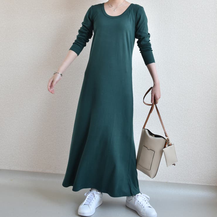 長袖 マキシワンピ M L Xl展開 8色 マキシ丈長袖ワンピース C031 品番 Xl Slender スレンダー のレディースファッション通販 Shoplist ショップリスト