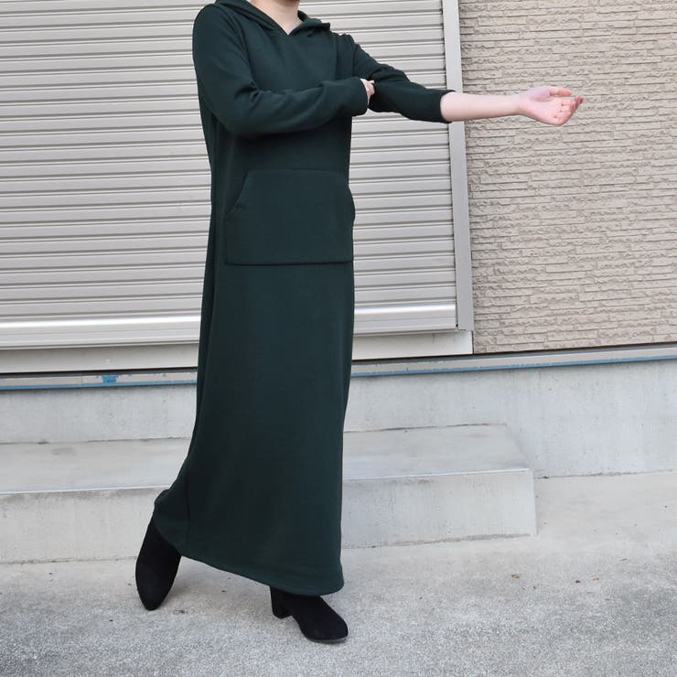 裏起毛ワンピース マキシ丈スウェットパーカーワンピース 9カラー 品番 Xl Slender スレンダー のレディースファッション通販 Shoplist ショップリスト