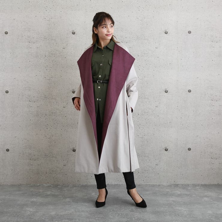 kolor カラー　16ss サイズ1 ロングテーラードコート SITRY ステンカラーコート コート 「別注」over size wool bal