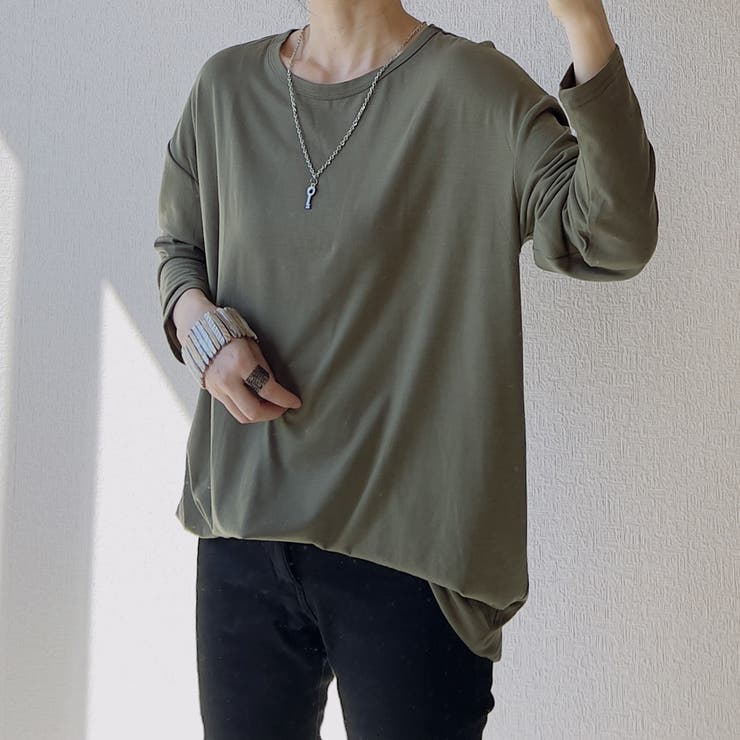 長袖ロングＴシャツ 無地 tシャツ