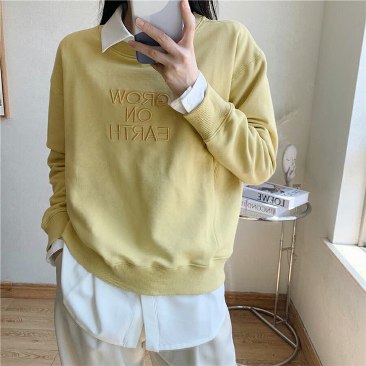 フロントタックシャツ シンプル 重ね着[品番:XL000002063 フロントタックシャツ シンプル 重ね着[品番:XL000002063