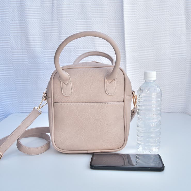 【ペットボトル入る◎調節可能ショルダー紐付き】2WAY PUレザーミニボストンバ… | SLENDER | 詳細画像7 