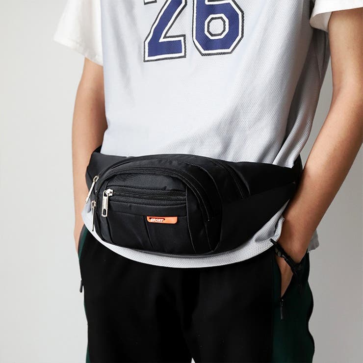 撥水加工 ボディバッグ ウエストポーチ[品番：XL000001880