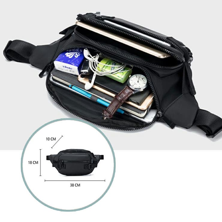 ビッグウエストバッグ ショルダーバッグ ボディバッグ | SLENDER | 詳細画像9 