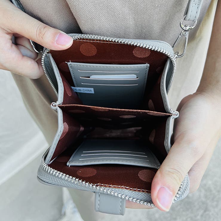 お財布スマホショルダー 無地 スマホケース | SLENDER | 詳細画像7 