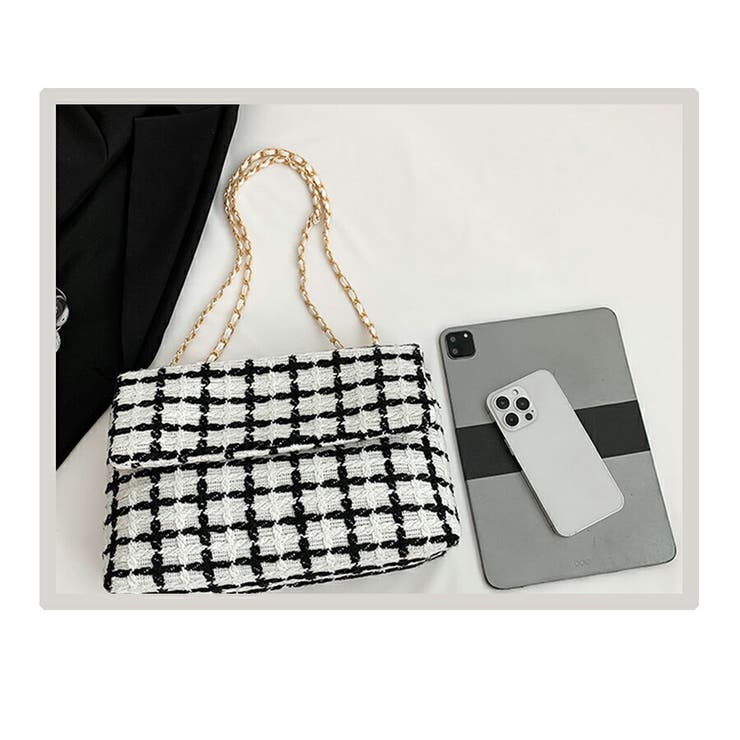 ランキング第1位 The Barnnet Tweed Chain Belt Mini Bag