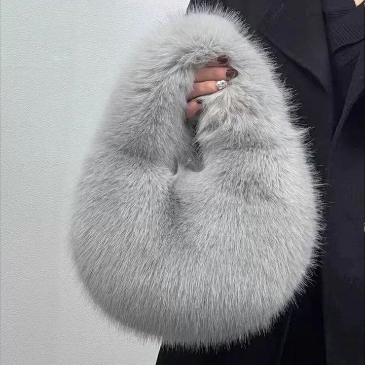 アニマルファー ハンドバッグ ふわふわ | SLENDER | 詳細画像5 