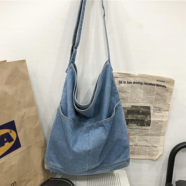 デニムワンショルダーバッグ シンプル サブバッグ | SLENDER | 詳細画像11 