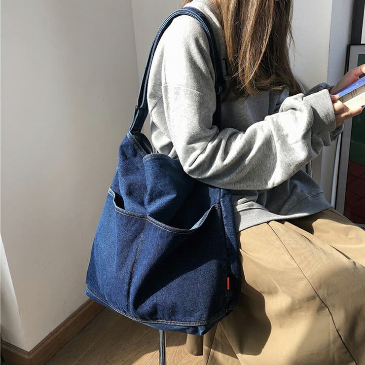 デニムワンショルダーバッグ シンプル サブバッグ | SLENDER | 詳細画像5 