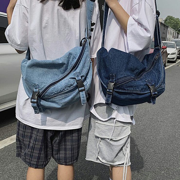 大容量デニムショルダーバッグ A4対応 男女兼用 | SLENDER | 詳細画像4 