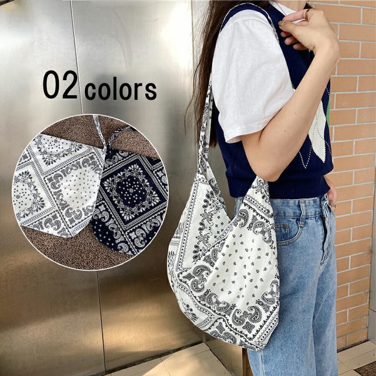 ペーズリー柄トートバッグ サブバッグ エコバッグ | SLENDER | 詳細画像1 