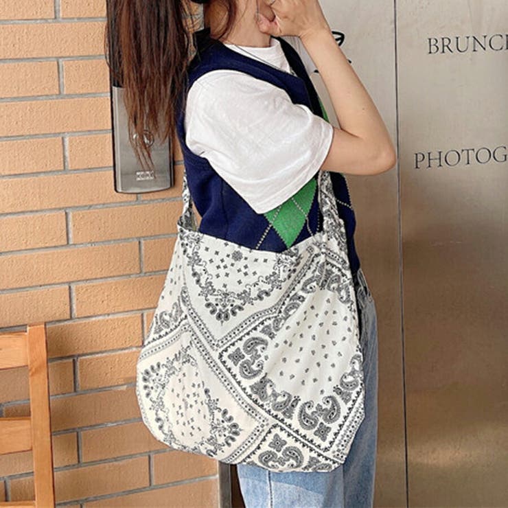 ペーズリー柄トートバッグ サブバッグ エコバッグ | SLENDER | 詳細画像7 