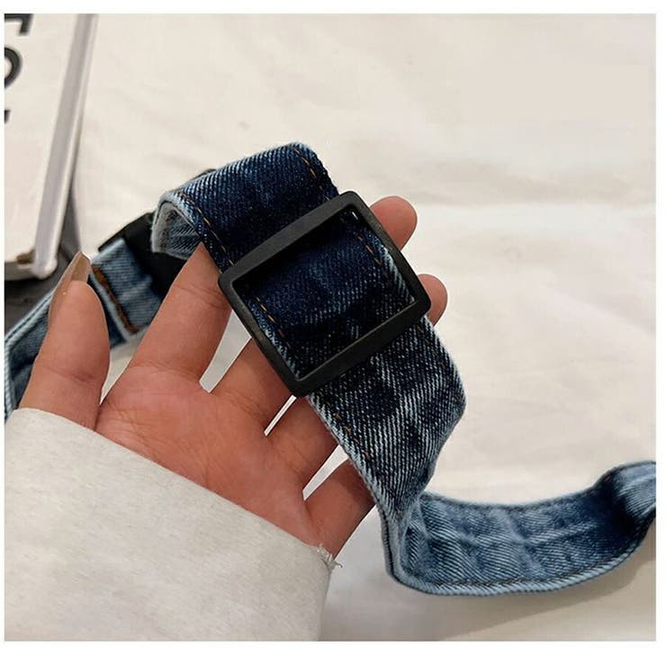 デカロゴ デニムボディボディバッグ ウエストバッグ | SLENDER | 詳細画像4 