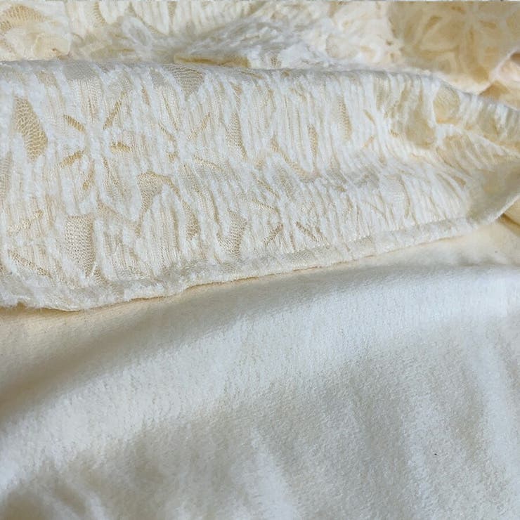 チャイナボタンフラワーレースカットソー 暖かい おしゃれ | SLENDER | 詳細画像3 