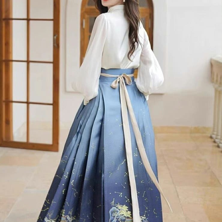 袖切り替え刺繍デザインシアーブラウス チャイナ風  個性的[品番：XL000002869]｜SLENDER（スレンダー）のレディースファッション通販｜SHOPLIST（ショップリスト）