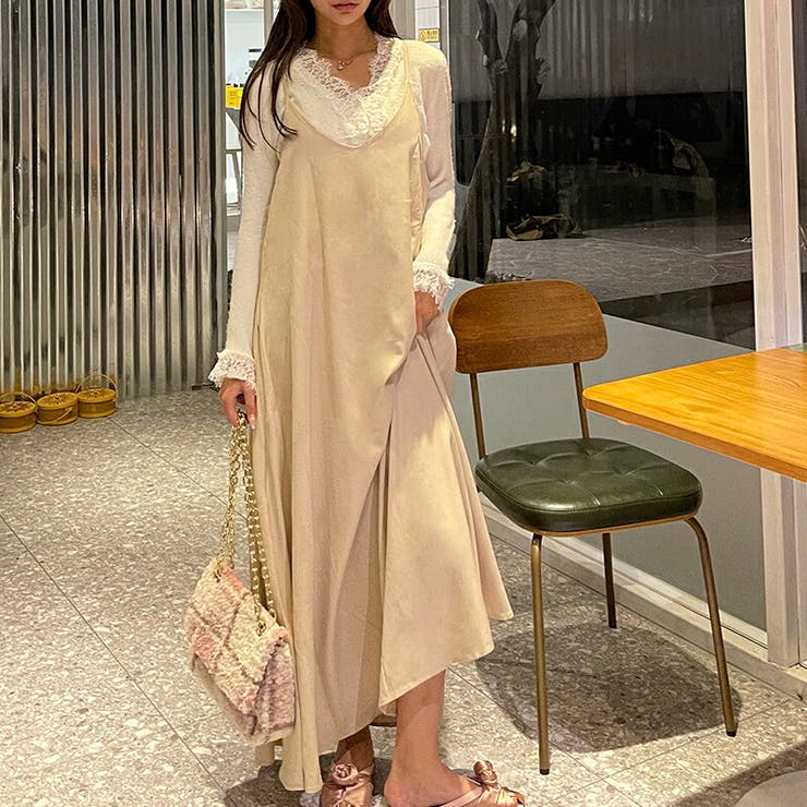 キャミソールロングワンピース ゆるいシルエット シンプル 品番 Xl Slender スレンダー のレディースファッション通販 毎日送料無料 Shoplist ショップリスト