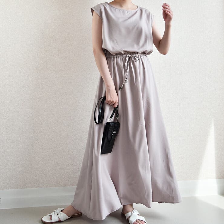 ノースリーブワンピース ゆるいシルエット シンプル 品番 Xl Slender スレンダー のレディースファッション通販 Shoplist ショップリスト