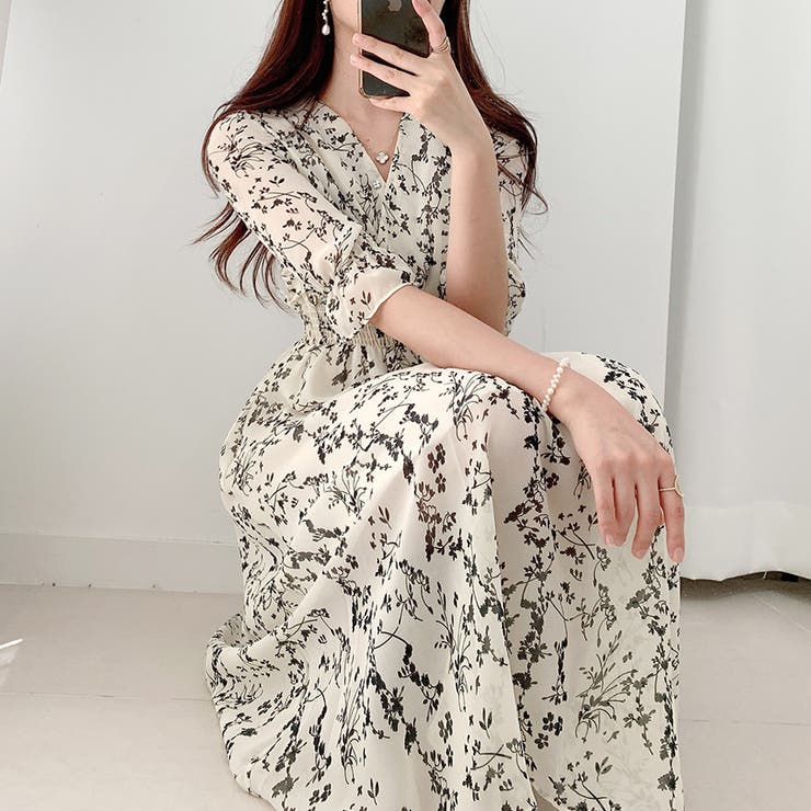 100 の保証 Sorella 花柄 シースルー ワンピース リアルサープラス