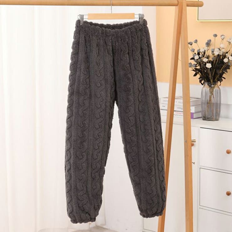 まるで着る毛布もこもこルームウェア 上下セット パンツ | SLENDER | 詳細画像8 