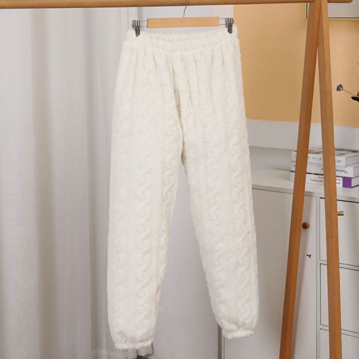 まるで着る毛布もこもこルームウェア 上下セット パンツ | SLENDER | 詳細画像12 