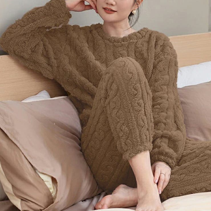 まるで着る毛布もこもこルームウェア 上下セット パンツ | SLENDER | 詳細画像3 