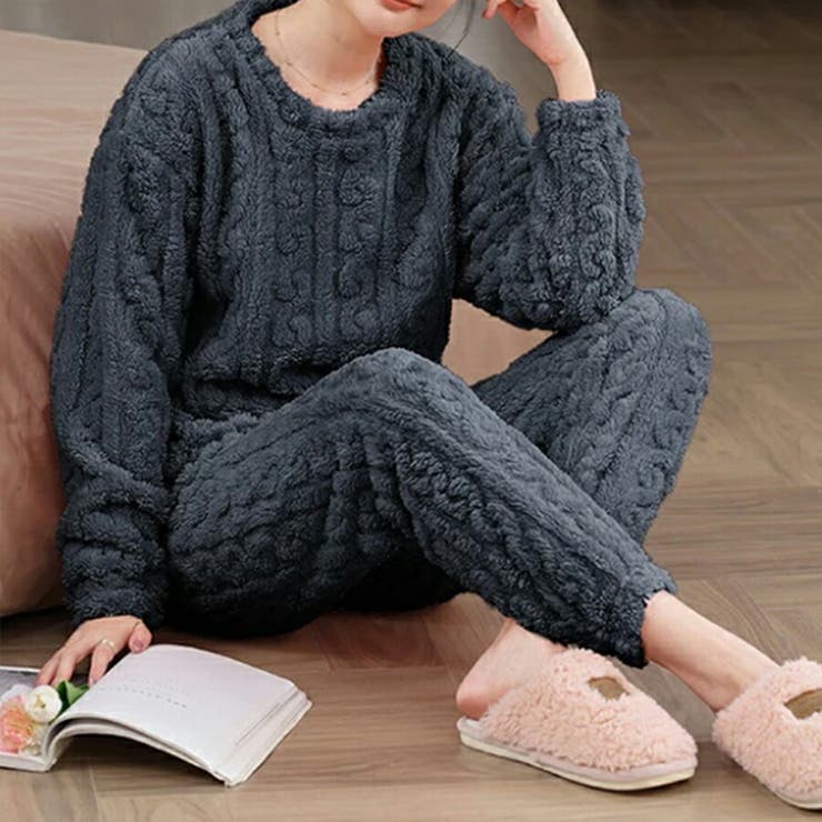 まるで着る毛布もこもこルームウェア 上下セット パンツ | SLENDER | 詳細画像5 