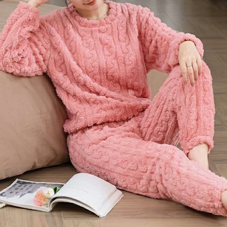 まるで着る毛布もこもこルームウェア 上下セット パンツ | SLENDER | 詳細画像6 