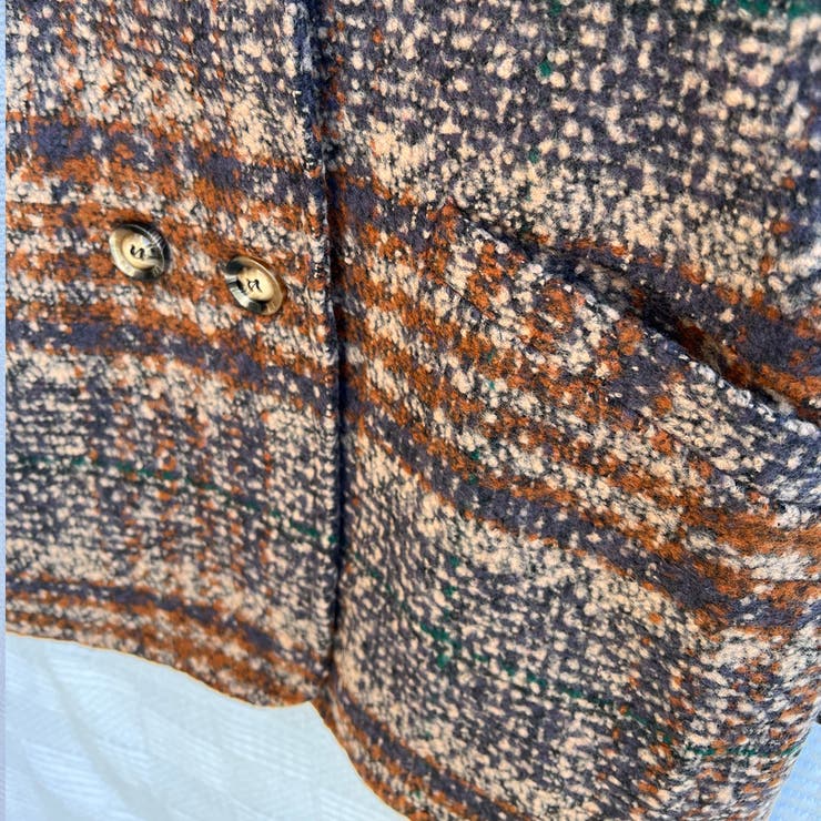 チェック柄ショートコート オーバーサイズ グレンチェック | SLENDER | 詳細画像15 