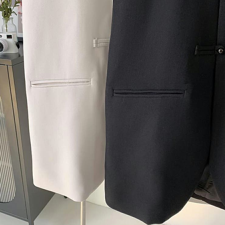 チャイナボタン風ジレ ジャケット ベスト | SLENDER | 詳細画像4 