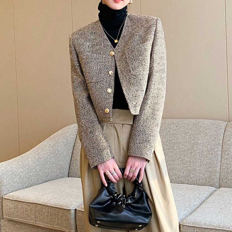 ノーカラージャケット オケージョン 仕事 | SLENDER | 詳細画像4 