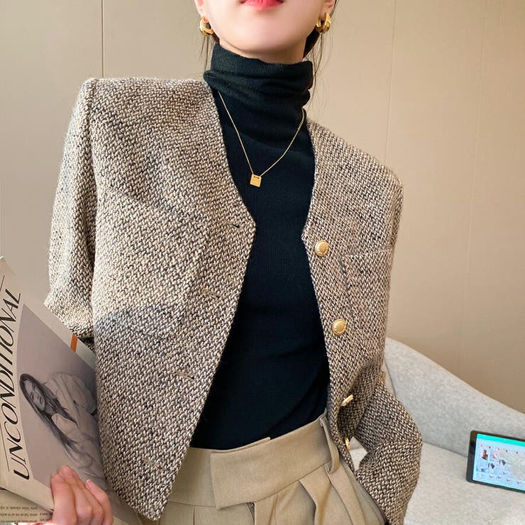 ノーカラージャケット オケージョン 仕事 | SLENDER | 詳細画像7 