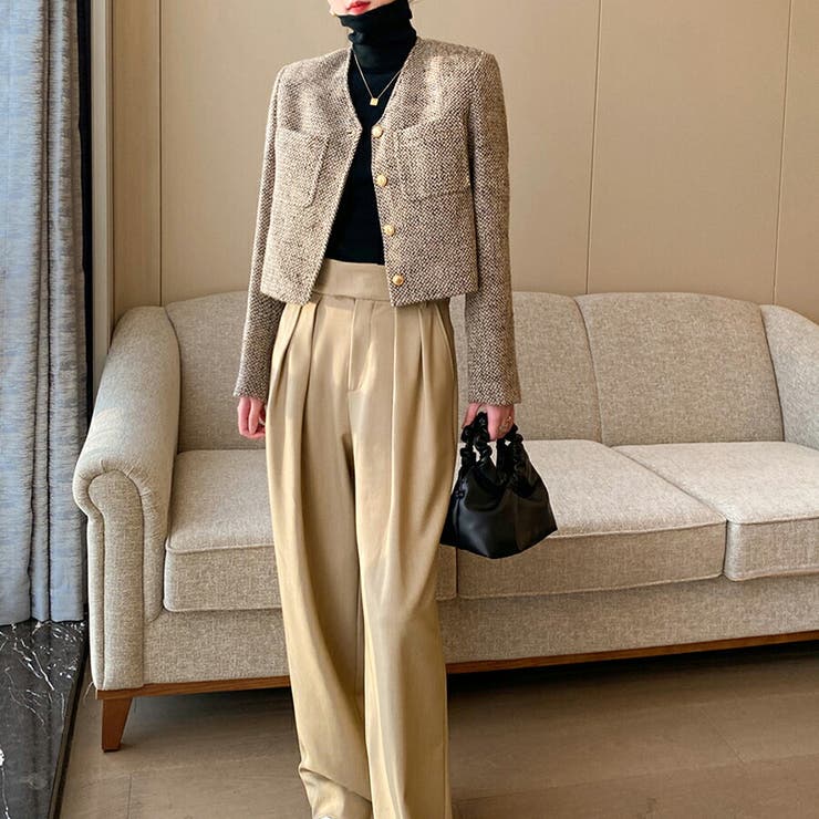 ノーカラージャケット オケージョン 仕事 | SLENDER | 詳細画像8 