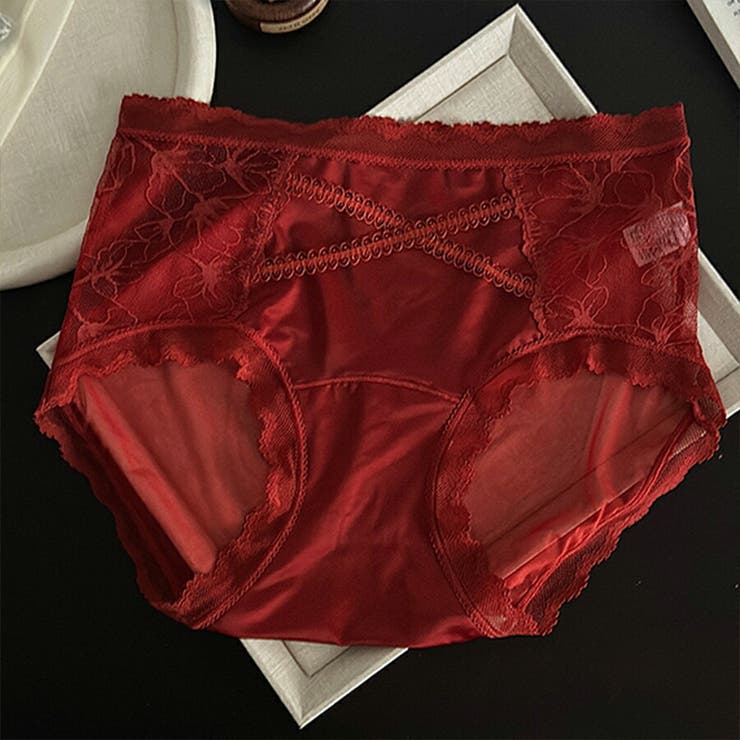 レッド | ストレッチシアーデザインショーツ メッシュ 春夏秋冬 | SLENDER