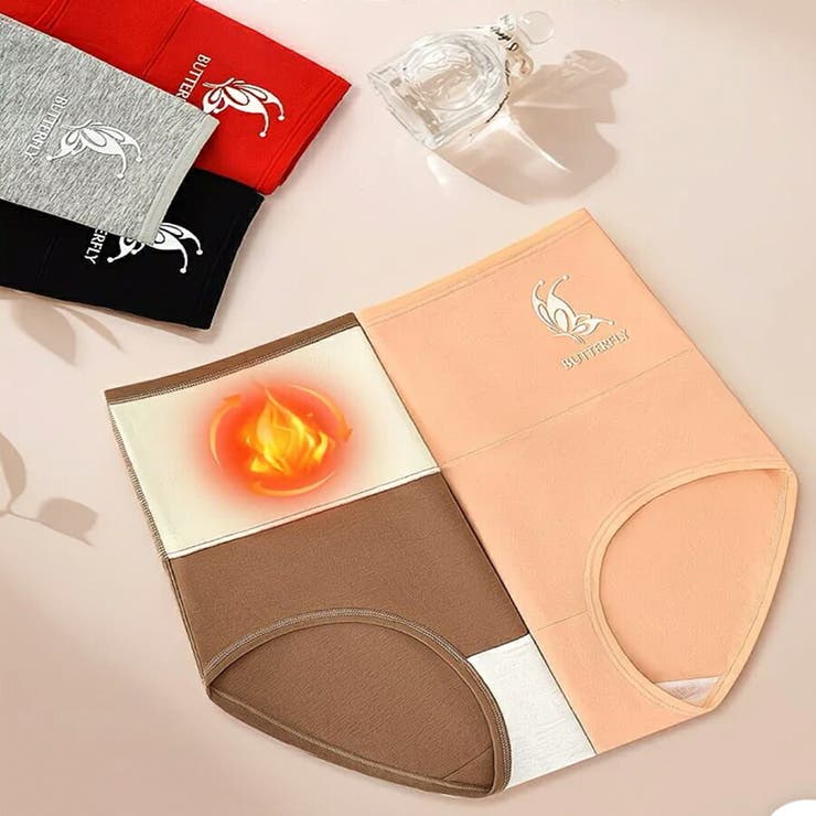 ハイウエスト裏起毛 温活ショーツ 腹巻一体型 | SLENDER | 詳細画像5 