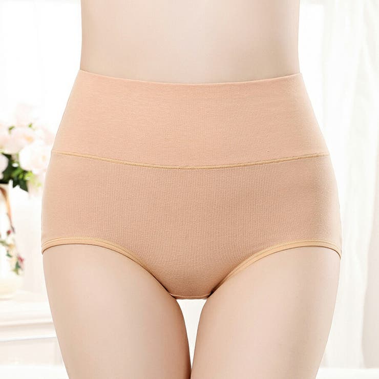 ハイウエスト綿ショーツ 無地 温活 | SLENDER | 詳細画像9 