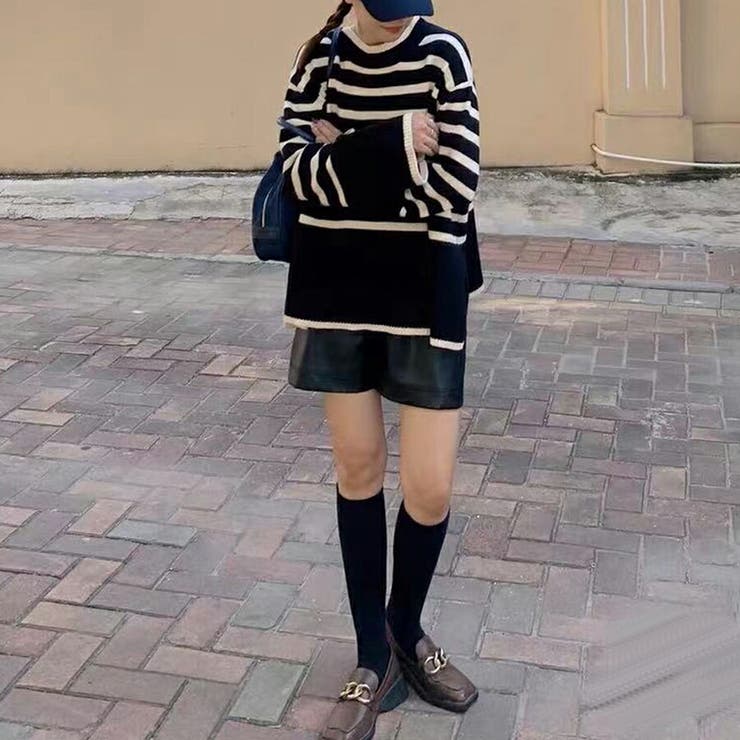 ボーダーニットオーバースカート Whirledpies Com