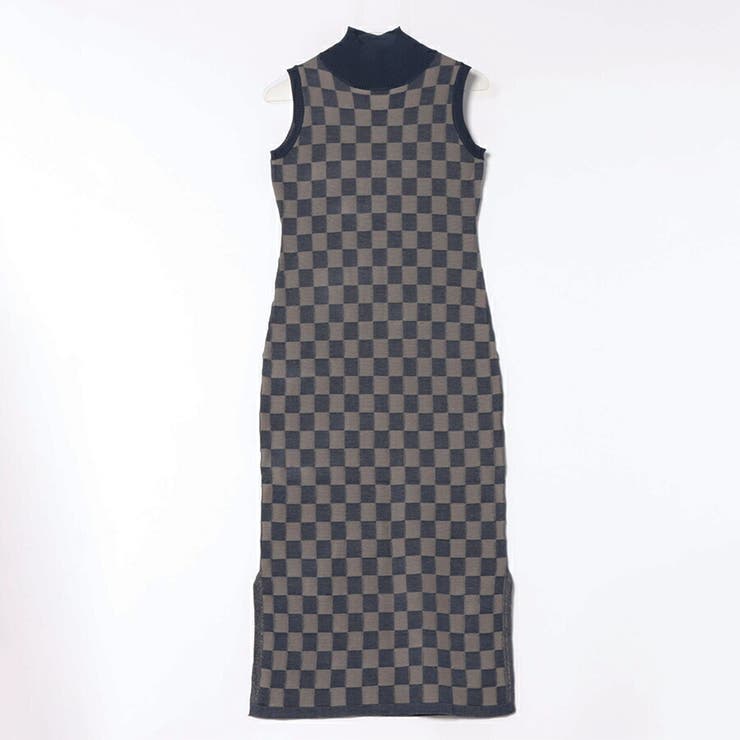 ノースリーブニットワンピース ハイネック フィット | SLENDER | 詳細画像4 