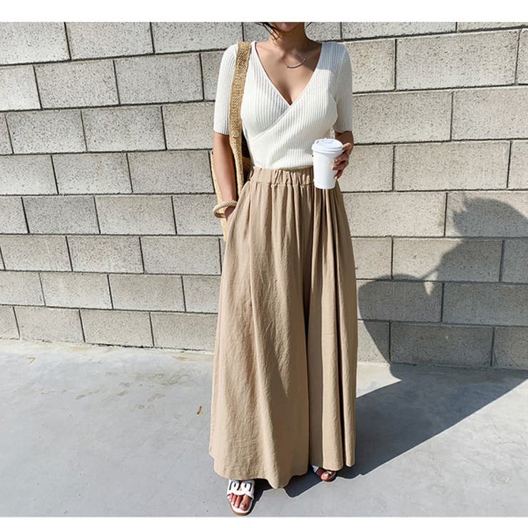 リネン100%・スカート&パンツ リネンギャザースカート・19-25118 - French Bull Official