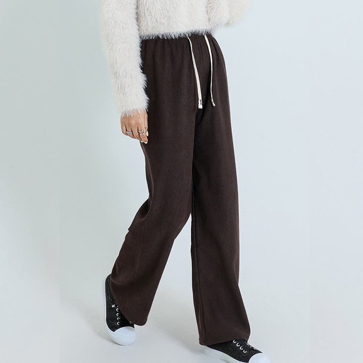 裏起毛パンツ カジュアル シンプル | SLENDER | 詳細画像7 