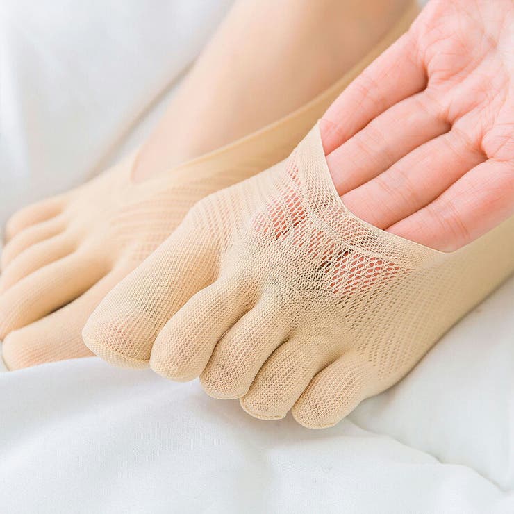 マルチ | 【5足セット】5本指フットカバー 浅履き 靴下 | SLENDER