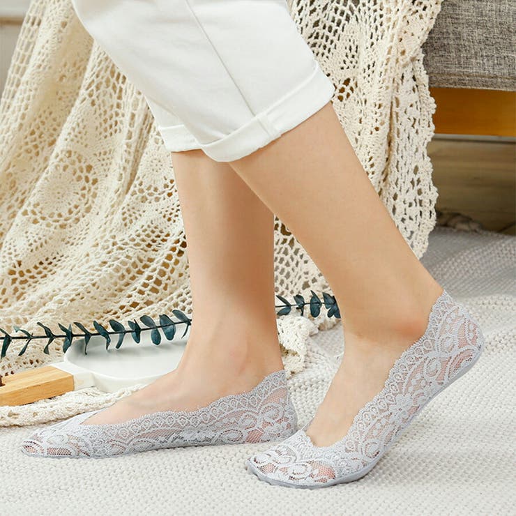 レースカバーソックス 浅履き パンプス | SLENDER | 詳細画像3 